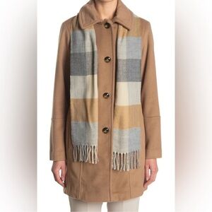 London Fog Camel Wool Blend Coat